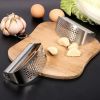 1pc/Pack;  Stainless Steel Garlic Press Tool;  Manual Minced Garlic Chopped Garlic Tool