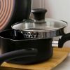 Nonstick Cookware Set; Set of 14; Black; Dishwasher Safe