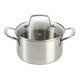 Everyday Silverberry 10-Piece Matte Silver Stainless Steel Cookware Set