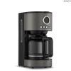 12 Cup Stainless Steel Coffee Maker;  Black