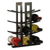 Elegant Modern Asian Style 12-Bottle Wine Rack  In Natural Bamboo