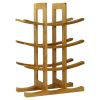 Elegant Modern Asian Style 12-Bottle Wine Rack  In Natural Bamboo