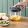 Creative vegetable cutter; hand pulled; multi-functional meat grinder; vegetable chopper; kitchen dumpling stuffing; garlic maker; garlic masher