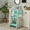 Kids Kitchen Step Stool with Double Safety Rails