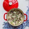 Cast Iron;  6.5 Quart Enameled Cast Iron Dutch Oven