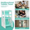 Kids Kitchen Step Stool with Double Safety Rails