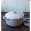 Cast Iron;  6.5 Quart Enameled Cast Iron Dutch Oven